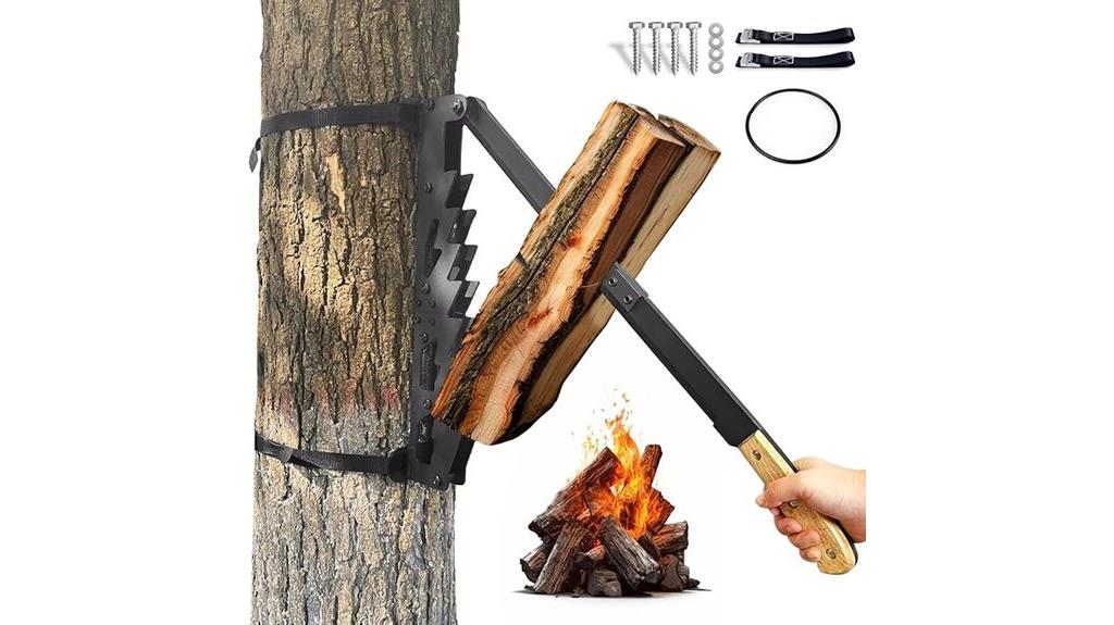 wall mounted wood splitting tool