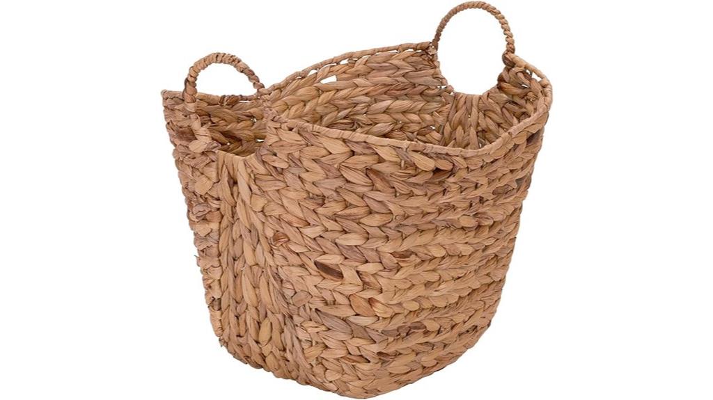 water hyacinth wicker basket