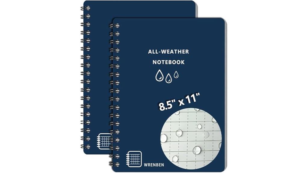 waterproof spiral notebooks