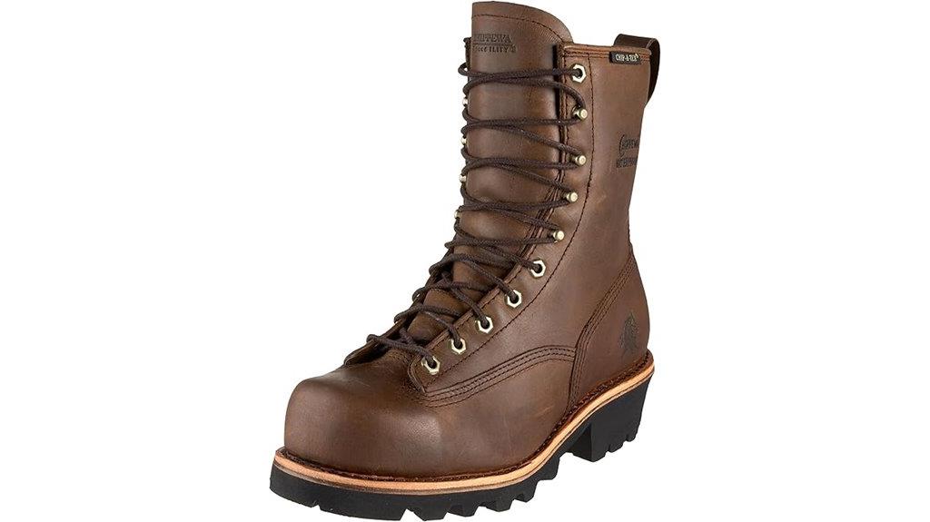waterproof steel toe logger