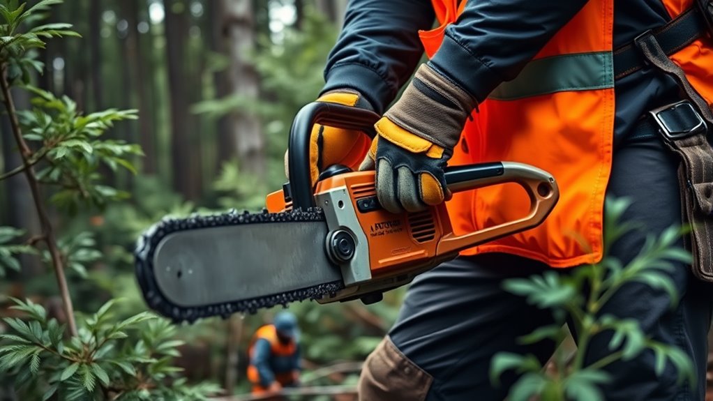 wear protective chainsaw gear