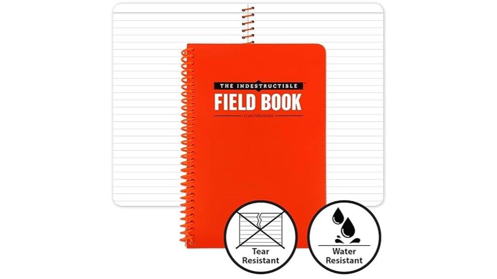 weather resistant spiral notebook