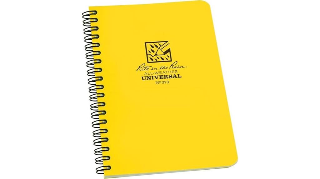 weatherproof spiral notebook