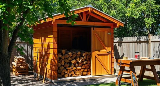 weekend firewood shed construction