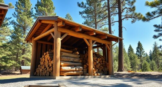 weekend firewood shed construction