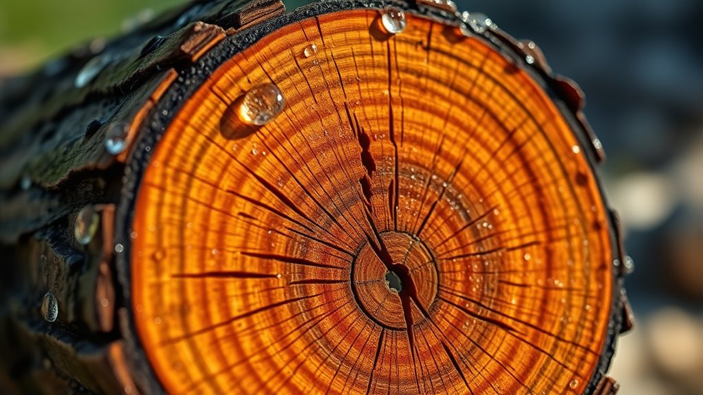 wet logs hinder splitting efficiency