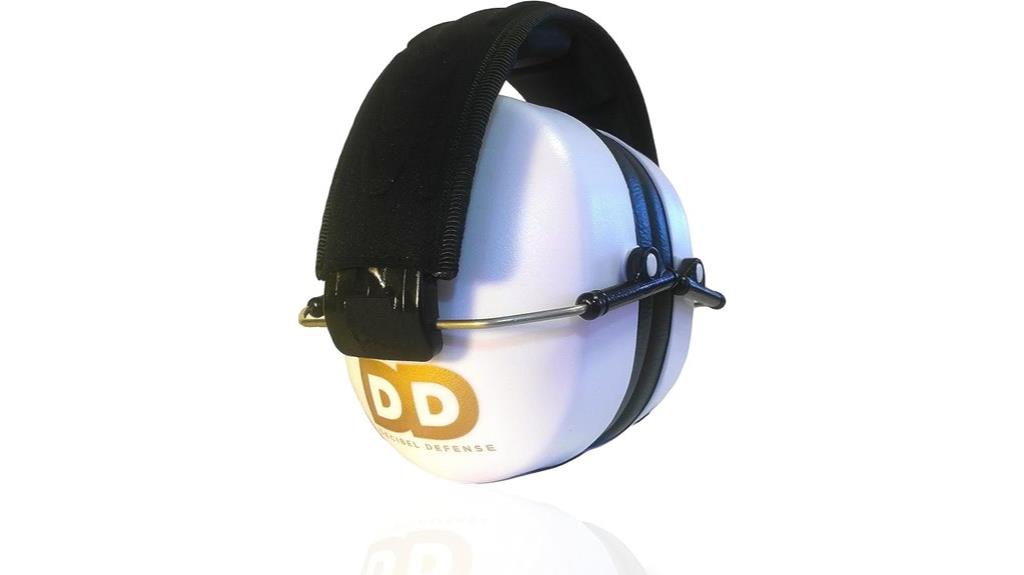 white professional safety ear muffs