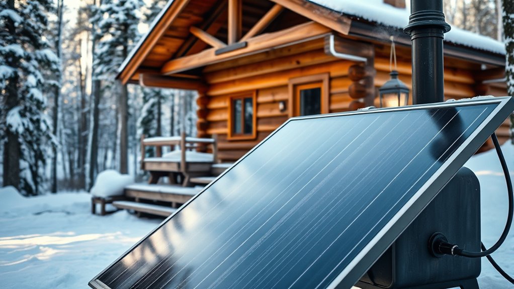 wood and solar integration