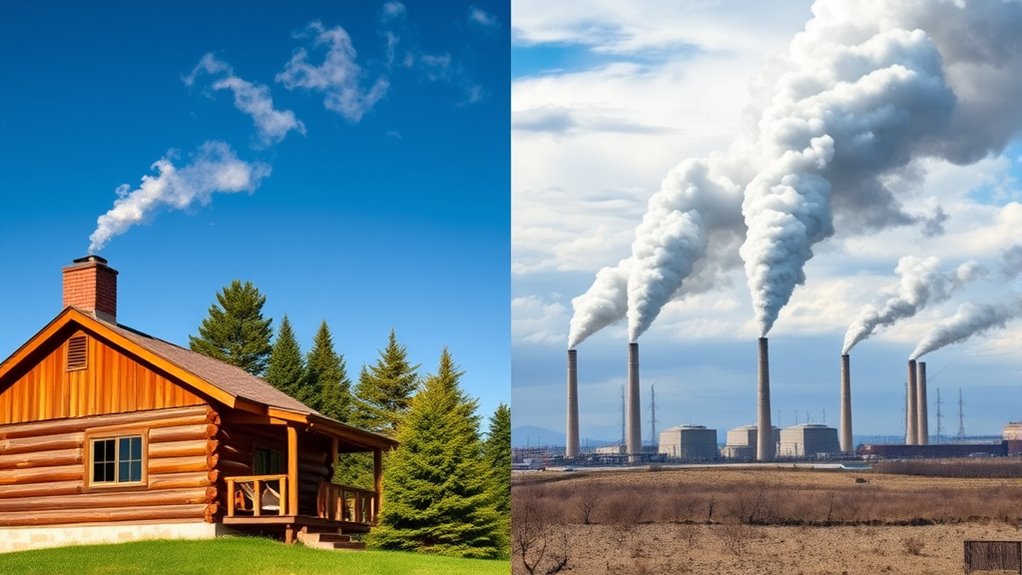 wood heating cost savings