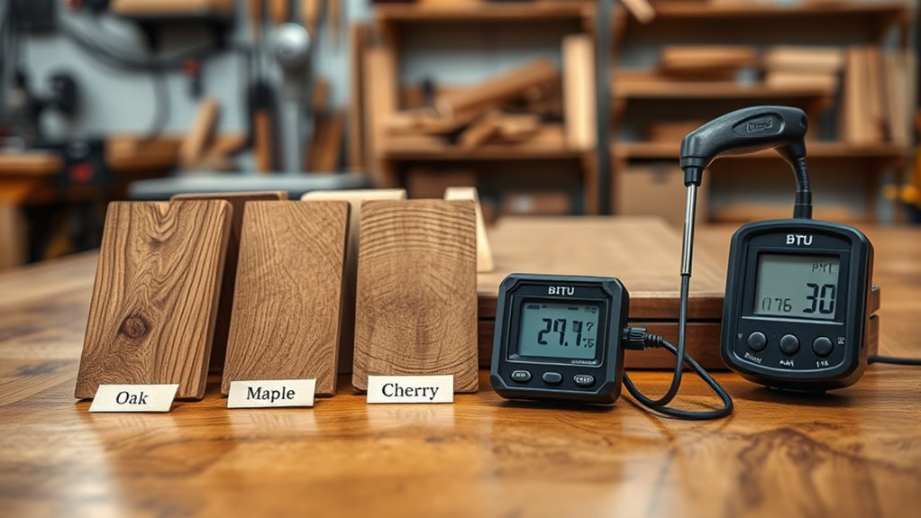 wood species btu measurement