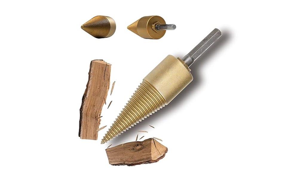 wood splitting cone bit