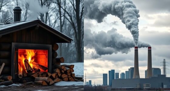 wood versus fossil emissions