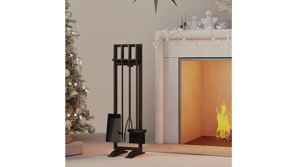 wrought iron fireplace tools
