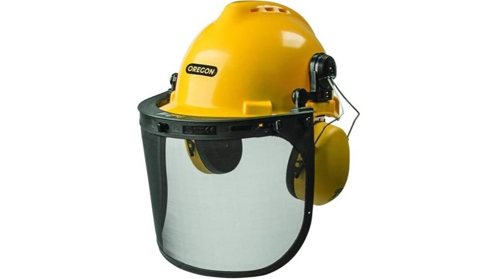 yellow safety helmet set