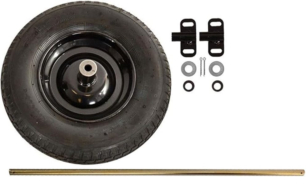 black two wheel conversion kit