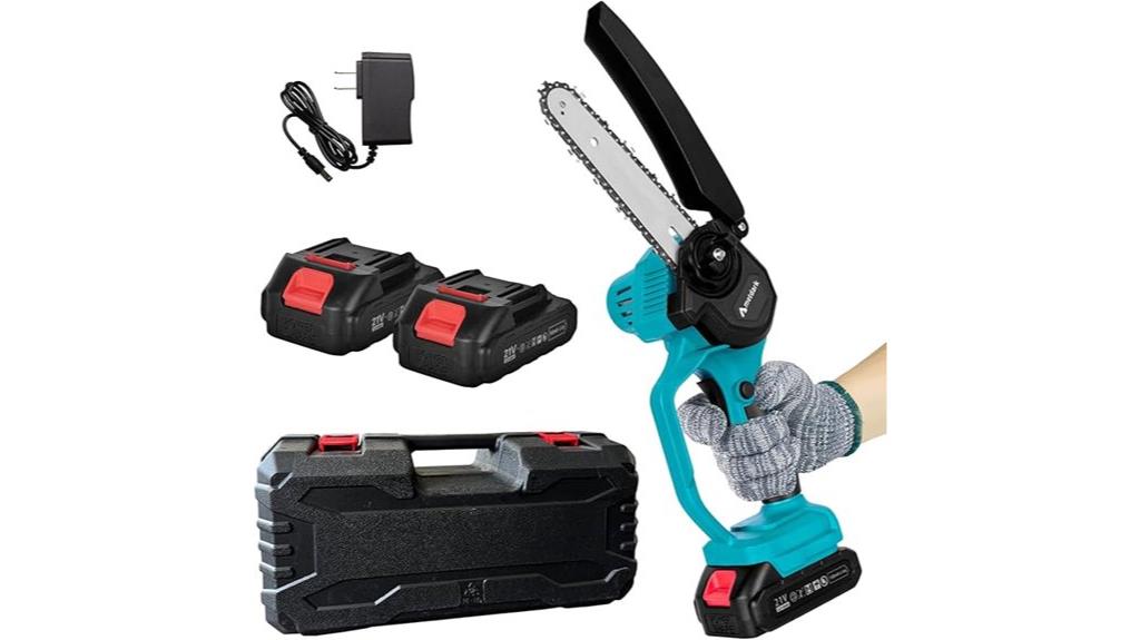 cordless chainsaw with safety