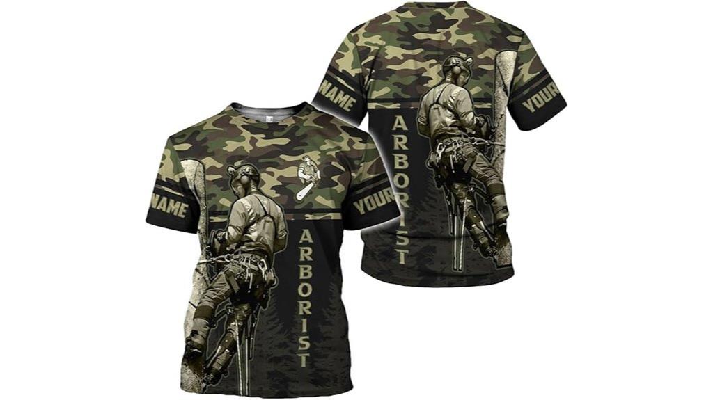 customized 3d logger shirt