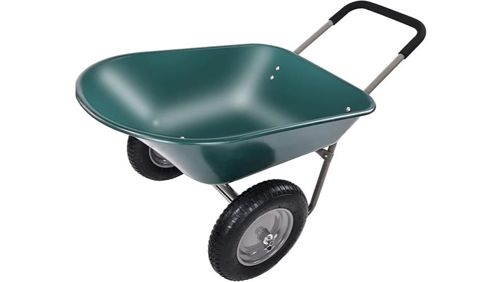 dual wheel garden cart