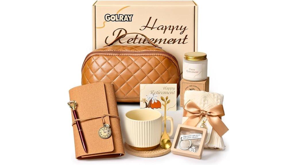 elegant retirement gift set
