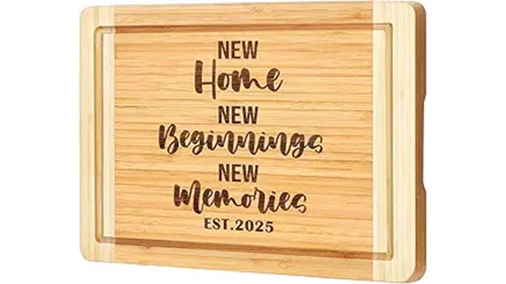 engraved housewarming cutting board