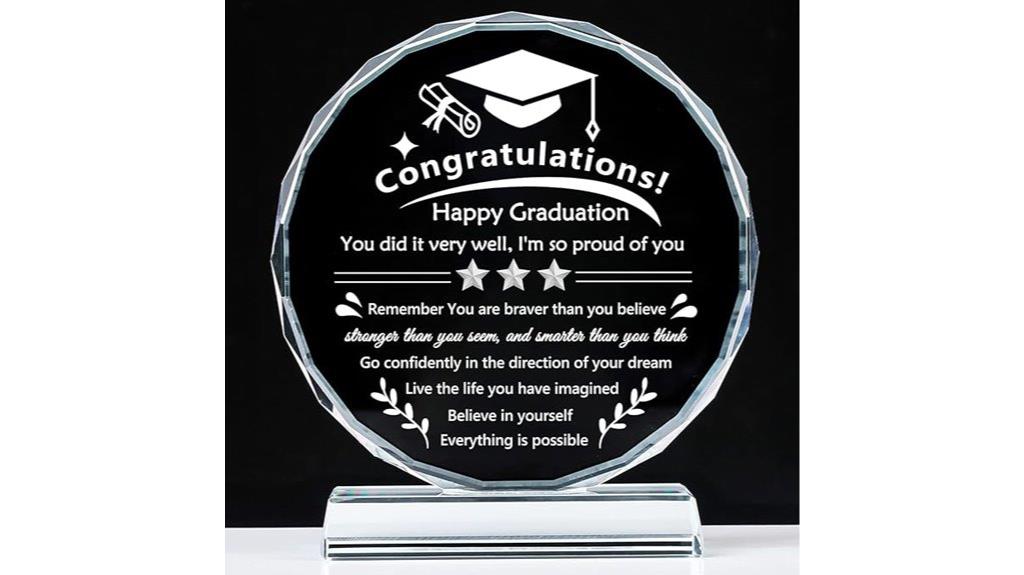 graduation crystal keepsake gift