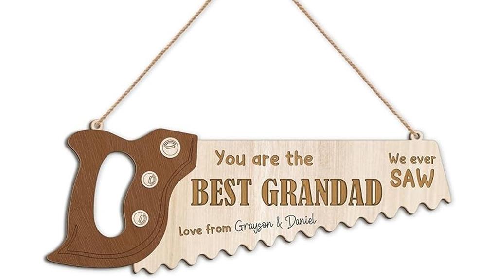 grandad arborist lumberjack plaque