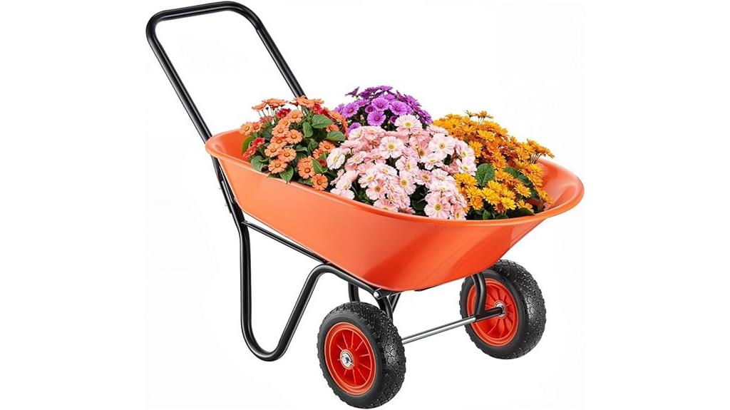 heavy duty wheelbarrow capacity