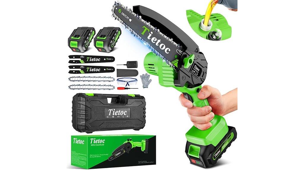 mini chainsaw with batteries