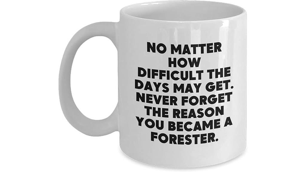 motivational forest coffee mug
