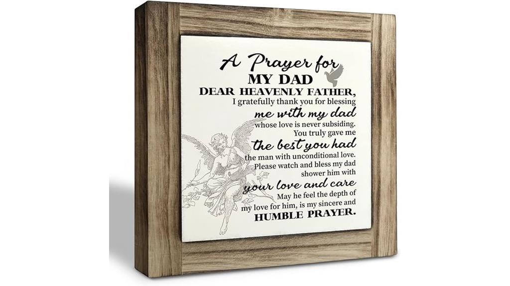 prayer plaque for dad