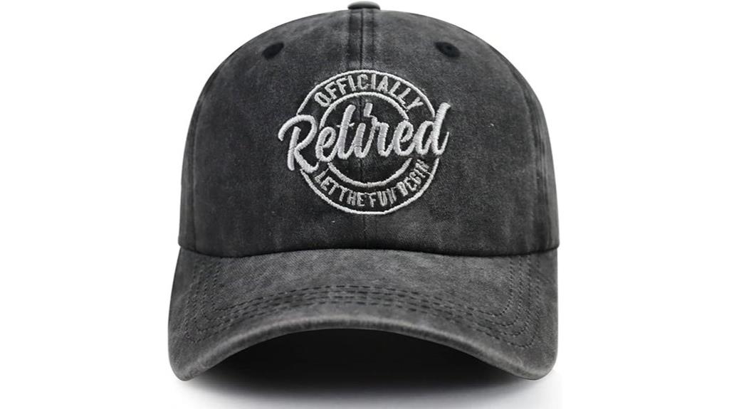 retired baseball cap