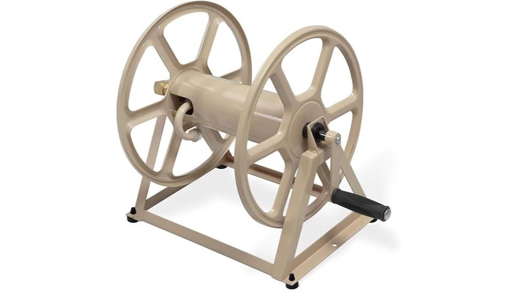 steel wall and floor hose reel
