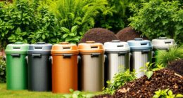 top dual chamber compost bins