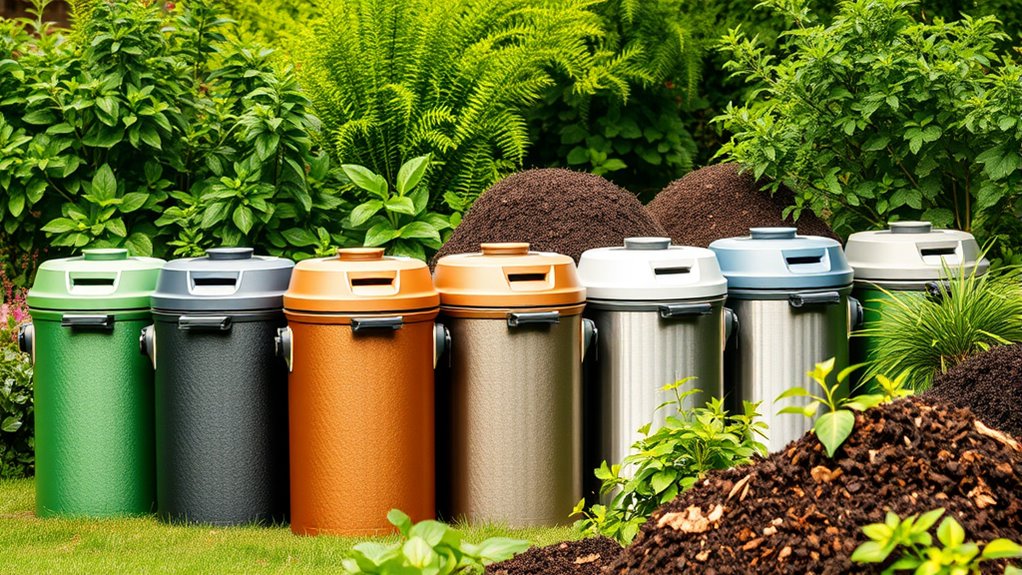 top dual chamber compost bins