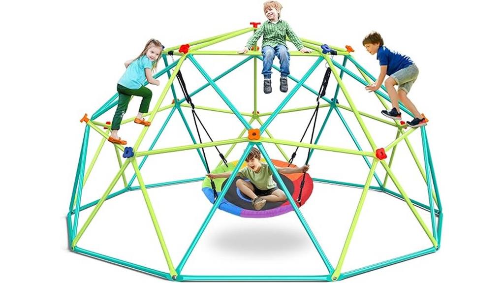 10 ft climbing dome swing