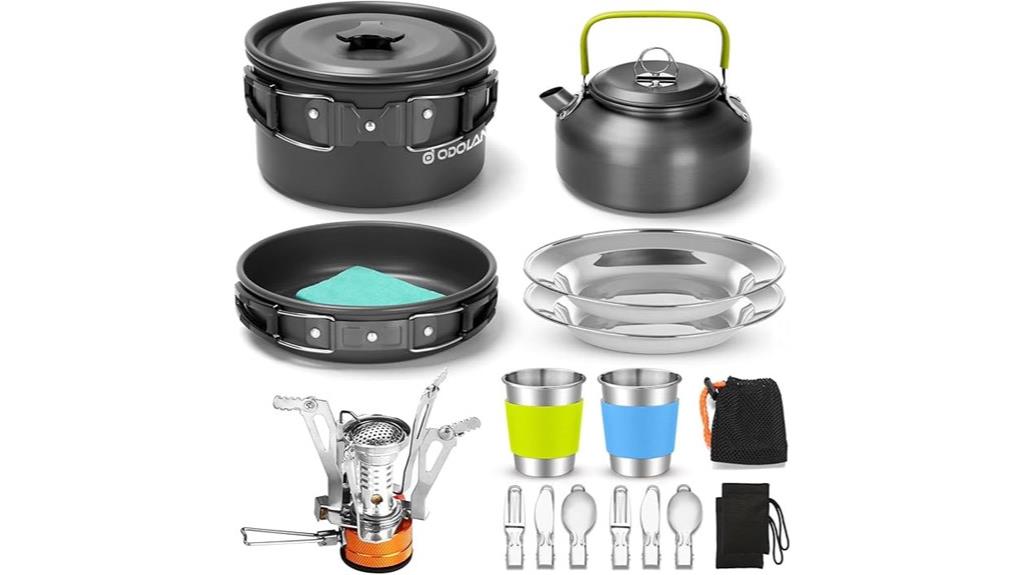 16 piece camping cookware