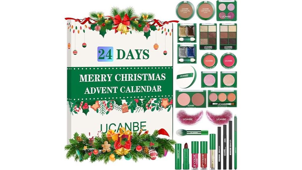 24 day christmas makeup set