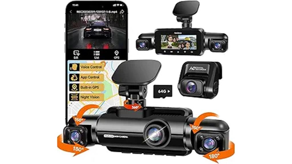 360 degree dash cam bundle