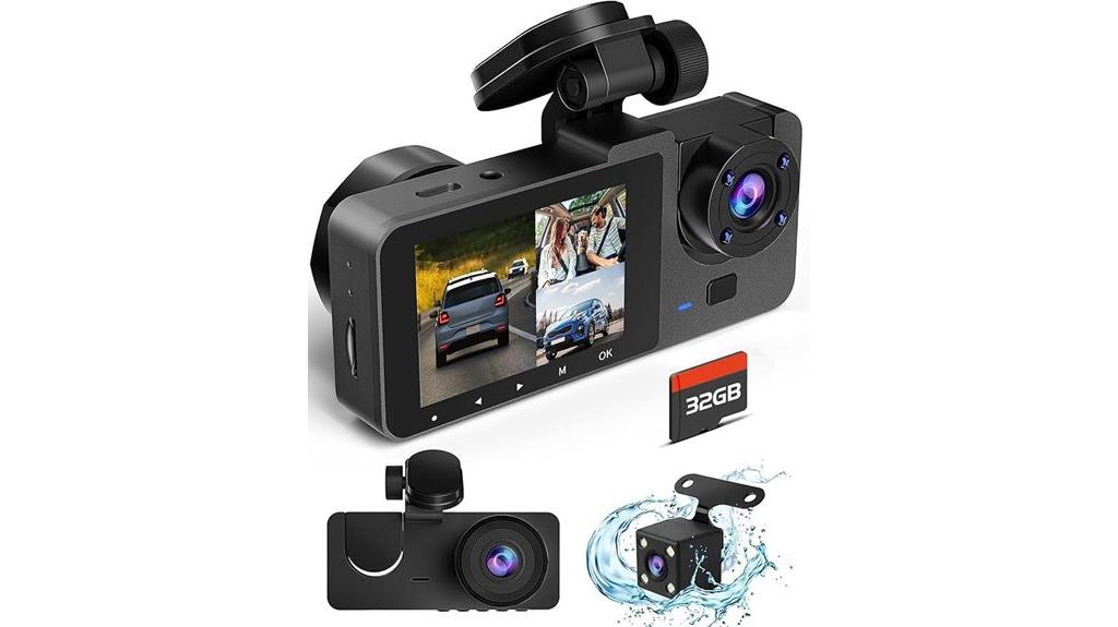 4k front rear dashcam