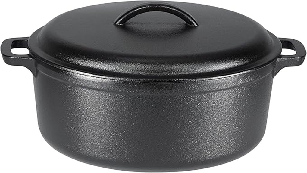 7 quart cast iron cookware