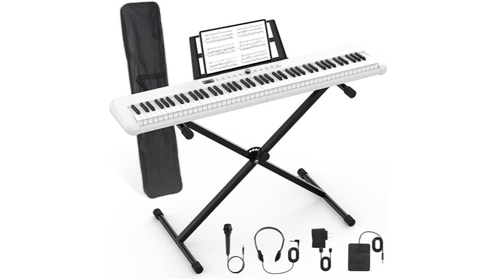 88 key digital piano bundle