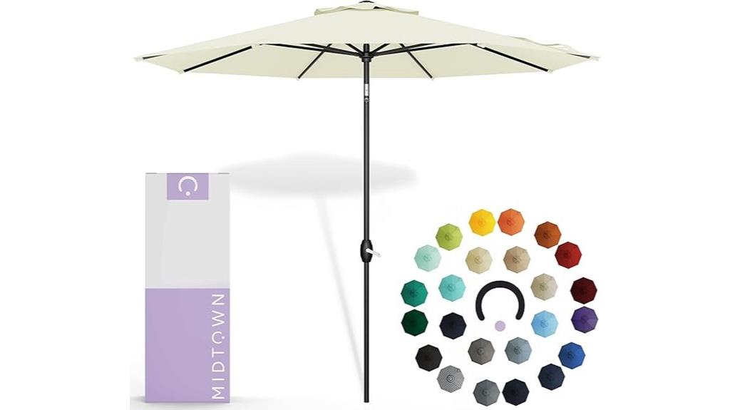 9ft aluminum patio umbrella