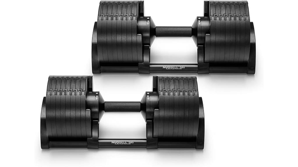 adjustable dumbbell weight range