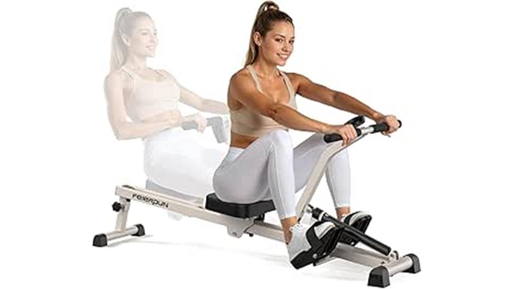 adjustable foldable rowing machine