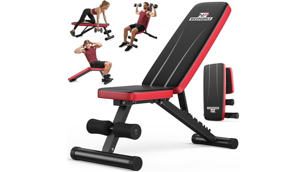 adjustable home gym bench