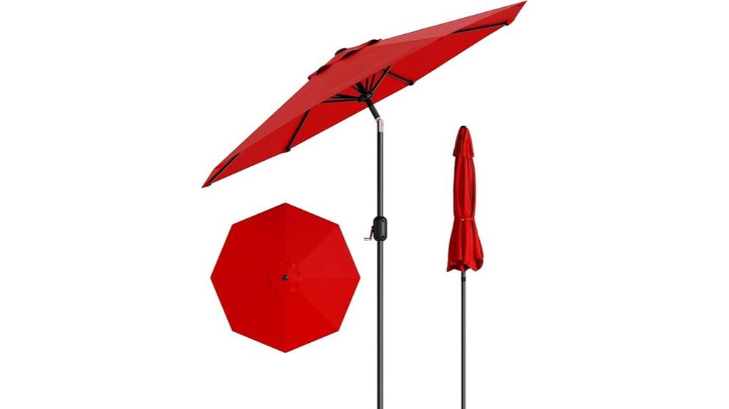 adjustable tilt outdoor umbrella