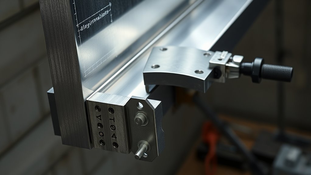 aligning beams and fixing bent plates