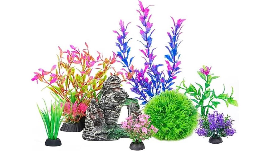 artificial aquarium plant set