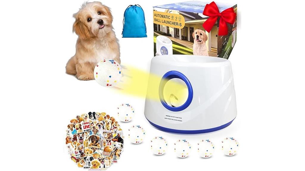 automatic ball launcher with six