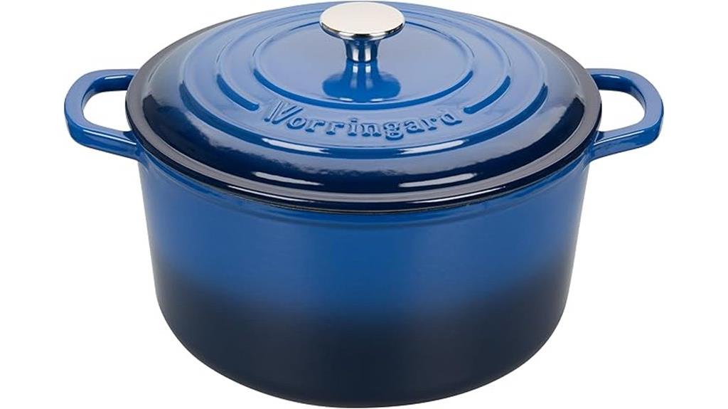 blue enamel cast iron